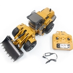 Ficha técnica e caractérísticas do produto 01:10 RC Car completa Remoto Funcional de Controle carregador frontal Construção Tractor de Metal Bulldozer Toy pode desenterrar