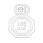 Ficha técnica e caractérísticas do produto FLY 2019 Morre tridimensionais Dog Bowl selos e morre para decoração partido de Scrapbooking Artware