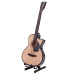 Ficha técnica e caractérísticas do produto 1:6 Guitarra Acústica Instrumentos Musicais De Madeira Modelo Com Caixa