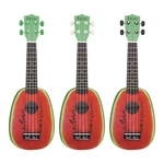 Ficha técnica e caractérísticas do produto 21 Inch 12 Fret corda 4 Basswood Ukulele guitarra acústica elétrica melancia Estilo Ukelele para o amante Instrumento Musical