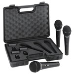 Ficha técnica e caractérísticas do produto 1 Kit com 3 Microfones Xm1800S Behringer Preto