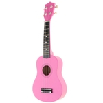 Ficha técnica e caractérísticas do produto 21 Polegadas 4 Cordas Iniciantes Ukulele Havaí Guitarra Instrumentos Musicais Rosa
