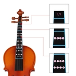 Ficha técnica e caractérísticas do produto 1 Violino Violino Escala De Entonação Adesivos Etiquetas Dedilhado 3/4