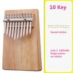 Ficha técnica e caractérísticas do produto 10 teclas Dedo Kalimba Thumb Piano crianças Adultos Música Percussão Teclado