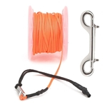 Ficha técnica e caractérísticas do produto 15m Plastic Wire Reel Dual Heads Hook Diving Marker Buoy Rope Wheel Guide Thread Spool
