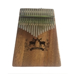 Ficha técnica e caractérísticas do produto 17 Chaves Kalimba Thumb Piano Mahogany cervos Corpo