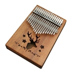 Ficha técnica e caractérísticas do produto REM 17 Key Kalimba de placa única Mahogany Thumb Piano Mbira teclado Ferramenta Instrumento Kalimba /Thumb Piano