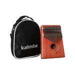 Ficha técnica e caractérísticas do produto 17 Key Kalimba Mbira Calimba Mogno Africano Thumb Piano Madeira Musical Instrument