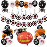 Ficha técnica e caractérísticas do produto 12inches assustador Pendant Eye Decor Halloween Party Balloon Bandeira de Cordas Balão