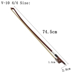 Ficha técnica e caractérísticas do produto 4/4 Violin Bow Para acústico do violino / violino 4/4 Violin Bow Para Student Beginner 75CM Musical instrument accessories