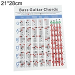 Ficha técnica e caractérísticas do produto 4 Cordas Baixo Elétrico Guitarra Acorde Gráfico Música Instrumento Prática Acessórios