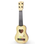 Ficha técnica e caractérísticas do produto 4 Cordas Crianças Simulação presentes musical jogável Ukulele guitarra Educational Instruments brinquedo para Iniciantes