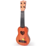 Ficha técnica e caractérísticas do produto 4 Cordas Crianças Simulação Presentes Musical Jogável Ukulele Guitarra Educational Instruments Brinquedo Para Iniciantes Brinquedos De Música