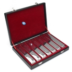 Ficha técnica e caractérísticas do produto 24 Furos Emoosed Tremolo Harmonica Set 7 Keys Performance CDEFGAB Chave Música Instrumentos Musicais Harmônicas