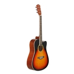 Ficha técnica e caractérísticas do produto 41inch Basswood guitarra Cutaway guitarra de madeira Fingerboard Acústico Guitarra Instrumento Musical