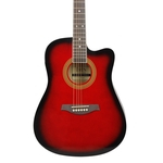 Ficha técnica e caractérísticas do produto 41inch guitarra acústica Fingerboard Cutaway Guitarra premium Basswood Instrumento Musical