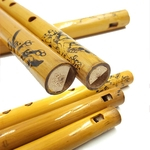 Ficha técnica e caractérísticas do produto 44cm Tradicional Chinesa 6 Buraco Flauta De Bambu Vertical Flauta Instrumento Musical