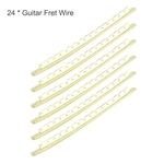 Ficha técnica e caractérísticas do produto 24pcs / set Electric Guitar Fret fio guitarra Fingerboard Latão Fret fio Largura 2,7 milímetros