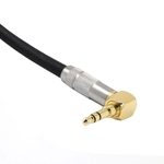Ficha técnica e caractérísticas do produto 3.5 Male Plug Jack Stereo to 6.35 Female Stereo Extension Cable Angled Audio Line cable