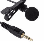 Ficha técnica e caractérísticas do produto 3,5 Mm Microfone Tie Clip-on Lapela Mikrofon Microfono Mic Para O Telefone Móvel