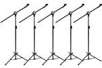 Ficha técnica e caractérísticas do produto 5 Pedestal Suporte Girafa para Microfone + Cachimbos - Vector