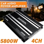 Ficha técnica e caractérísticas do produto 5800W 4 Channel Car Amplifier Audio Super Bass Power Stereo Subwoofer Speaker