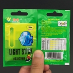 Ficha técnica e caractérísticas do produto 5PCS / Bag 4,5 * 37MM pesca da noite luminosa Float vara brilho fluorescente Light Stick Rod escuro ferramentas de pesca Sua primeira esclho