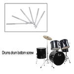 Ficha técnica e caractérísticas do produto 6 Pcs padrão de tambor Parafuso instrumentos de percussão Peças Acessórios