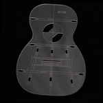 Ficha técnica e caractérísticas do produto 26 Polegada Transparente Ukulele Corpo Modelo Para Mini Guitarra Luthier Ferramenta