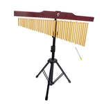 Ficha técnica e caractérísticas do produto 36 toneladas Bar Chimes-Única Linha Wind Chime Musical Instrumento de Percussão com tripé Striker
