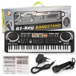 Ficha técnica e caractérísticas do produto 61 teclas crianças Piano Eletrônico Multifuncional teclado de piano Instrumento Musical kids toy