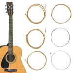 Ficha técnica e caractérísticas do produto 6pcs / 1Set Bronze cordas de aço tom equilibrado Quente para guitarra acústica 150XL