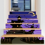 Ficha técnica e caractérísticas do produto 6pcs / Set Horror removível impermeável Stair Adesivos Decoração para Halloween Ornamento