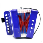 Ficha técnica e caractérísticas do produto 7-Key Instrumento Musical 2 Baixo acordeão Mini pequeno acordeão Educacional Rhythm Band for Kids Redbey