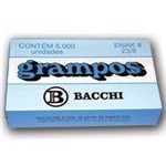 Ficha técnica e caractérísticas do produto 23/8 Galvanizado 5000 Grampos - Bacchi