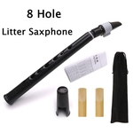 Ficha técnica e caractérísticas do produto 8-Hole Mini saxofone bolso Sax Design Portátil com Elbow ABS material musical Instrumento de Sopro para Iniciantes Presente de aniversário