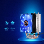 Ficha técnica e caractérísticas do produto 9 centímetros Cooler Pure Copper Duplo Heat Pipe CPU Radiator Latão Sistema de resfriamento Torre Fan CPU