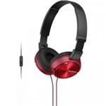 Ficha técnica e caractérísticas do produto Fone Headphone com Microfone Vermelho MDR-ZX310AP - Sony