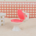Ficha técnica e caractérísticas do produto Acessórios para lavatório Dolls Exquisite plástico e WC para Doll House cor aleatória
