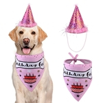 Ficha técnica e caractérísticas do produto Acessórios traje lindo Headwear Hat Lenço festa para Pet Dogs