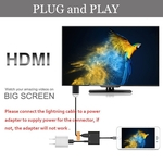 Ficha técnica e caractérísticas do produto 1080p HD relâmpago ao adaptador HDMI AV Adapter relâmpago Digital para iPhone / iPad / iPod Models Electronic
