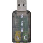Ficha técnica e caractérísticas do produto Adaptador Placa de Som USB 5.1 Canais Virtual AUSB51 VINIK