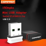 Ficha técnica e caractérísticas do produto Adaptador Wireless COMFAST CF-WU810N transmissor de sinal WiFi 150Mbps Mini USB