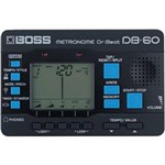 Ficha técnica e caractérísticas do produto Afinador de Guitarra com Metrônomo DB-60 o Display LCD - Boss