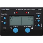 Ficha técnica e caractérísticas do produto Afinador Metrônomo BOSS TU-30 Digital Cromático