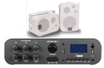 Ficha técnica e caractérísticas do produto Amplificador AB100BT ESTÉREO NCA ( Bluetooth ) + 1 PAR Caixa SP400 Branca