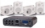 Ficha técnica e caractérísticas do produto Amplificador AB100BT NCA (Bluetooth) + 2 Pares Caixa SP400 Branca