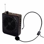 Ficha técnica e caractérísticas do produto Amplificador de Voz - Apresentador de Palestras - MK-502 - Microfone de Lapela/USB/FM/Mini SD/Aux