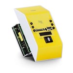 Ficha técnica e caractérísticas do produto Amplificador Frahm de Parede Amarelo Slim Wall - Bivolt