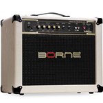 Ficha técnica e caractérísticas do produto Amplificador para Guitarra Borne Vorax 1050 Creme - Combo 50W 2ch 1x10" com Fonte - Bivolt